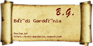 Bódi Gardénia névjegykártya